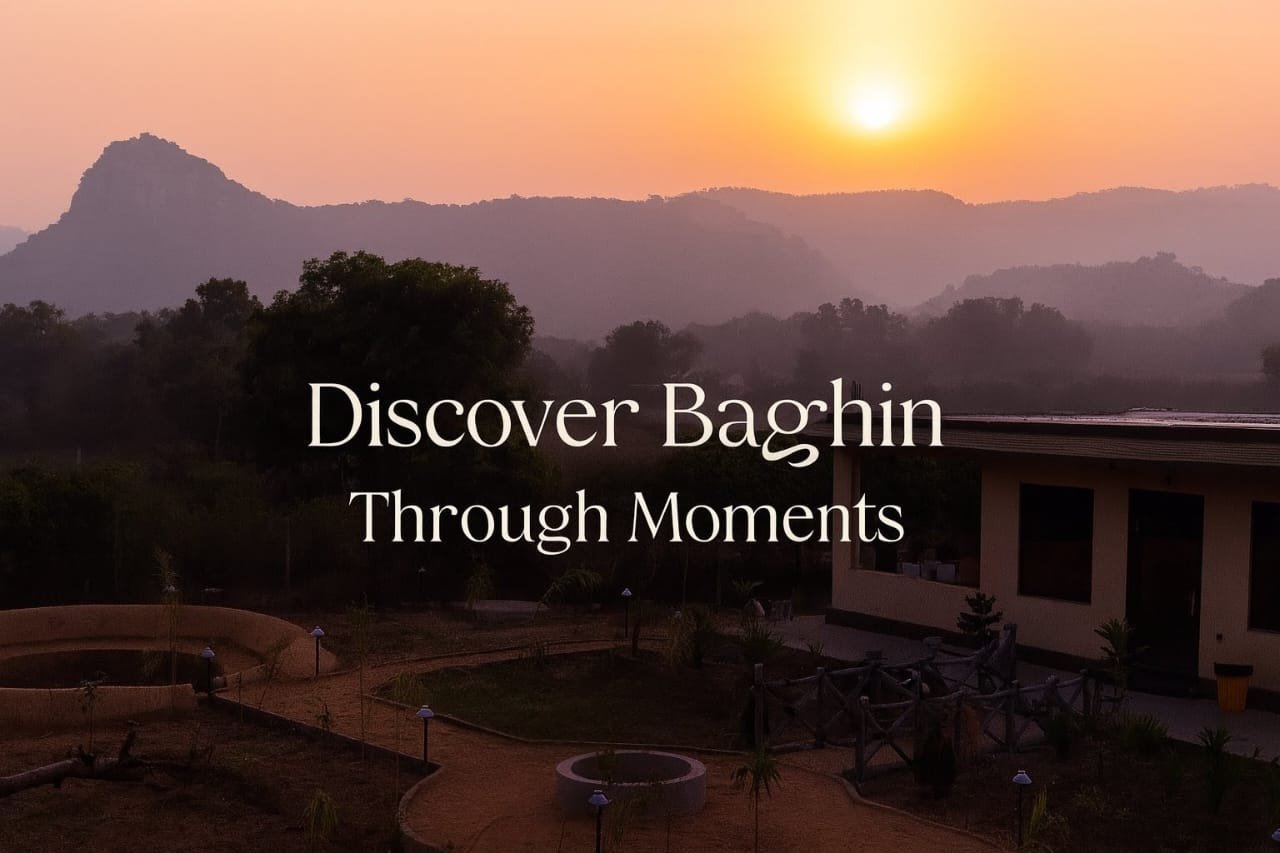 Evening Garden ambience at Baghin Resort near Ranthambore