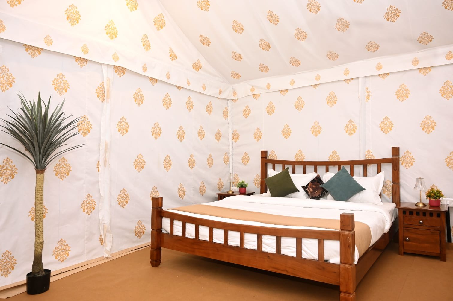 Swiss cottage accommodation at Baghin Resort near Ranthambore