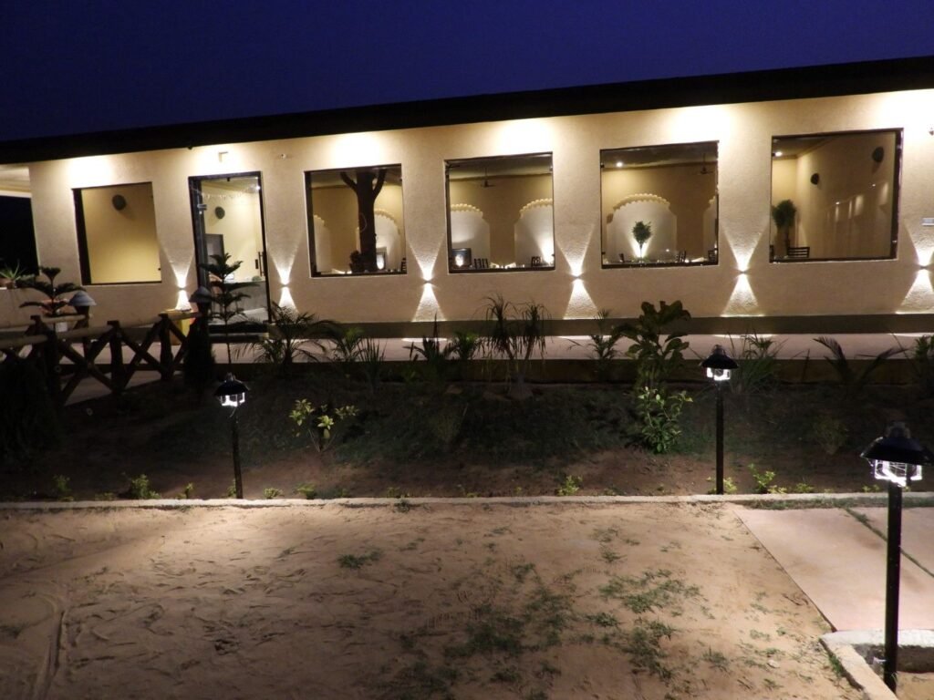 Ladscaped garden at Baghin Resort Sawai Madhopur